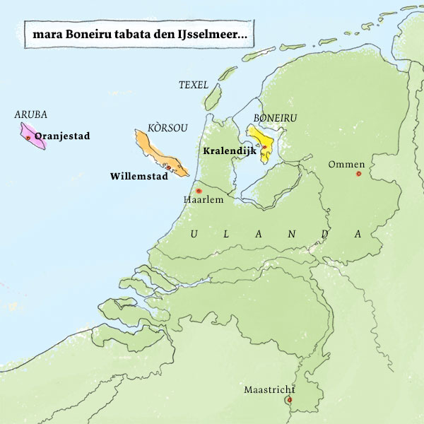 kaart Bonaire in Ijsselmeer